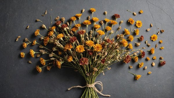 Créer des chefs-d'œuvre avec la fleur séchée